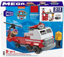 Charger l&#39;image dans la galerie, PAW PATROL MARSHALL&#39;S ULTIMATE FIRE TRUCK 2IN1 37PCS
